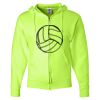 Unisex NuBlend® Full-Zip Hooded Sweatshirt Thumbnail