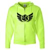 Unisex NuBlend® Full-Zip Hooded Sweatshirt Thumbnail
