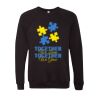 Unisex Sponge Fleece Raglan Crewneck Sweatshirt Thumbnail