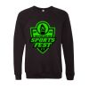 Unisex Sponge Fleece Raglan Crewneck Sweatshirt Thumbnail