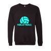Unisex Sponge Fleece Raglan Crewneck Sweatshirt Thumbnail