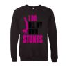 Unisex Sponge Fleece Raglan Crewneck Sweatshirt Thumbnail
