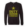 Unisex Sponge Fleece Raglan Crewneck Sweatshirt Thumbnail