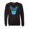 Unisex Sponge Fleece Raglan Crewneck Sweatshirt Thumbnail
