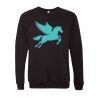 Unisex Sponge Fleece Raglan Crewneck Sweatshirt Thumbnail