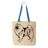 Natural Tote with Contrast-Color Handles Thumbnail