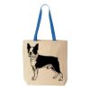 Natural Tote with Contrast-Color Handles Thumbnail