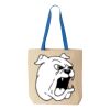 Natural Tote with Contrast-Color Handles Thumbnail