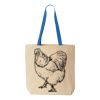 Natural Tote with Contrast-Color Handles Thumbnail