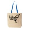 Natural Tote with Contrast-Color Handles Thumbnail