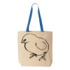Natural Tote with Contrast-Color Handles Thumbnail
