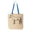 Natural Tote with Contrast-Color Handles Thumbnail