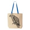 Natural Tote with Contrast-Color Handles Thumbnail