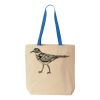 Natural Tote with Contrast-Color Handles Thumbnail