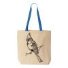 Natural Tote with Contrast-Color Handles Thumbnail