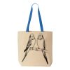 Natural Tote with Contrast-Color Handles Thumbnail