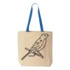 Natural Tote with Contrast-Color Handles Thumbnail