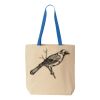 Natural Tote with Contrast-Color Handles Thumbnail