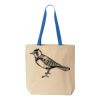 Natural Tote with Contrast-Color Handles Thumbnail