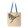 Natural Tote with Contrast-Color Handles Thumbnail