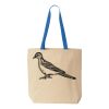 Natural Tote with Contrast-Color Handles Thumbnail