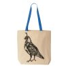 Natural Tote with Contrast-Color Handles Thumbnail