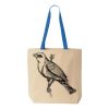 Natural Tote with Contrast-Color Handles Thumbnail