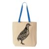 Natural Tote with Contrast-Color Handles Thumbnail
