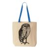 Natural Tote with Contrast-Color Handles Thumbnail