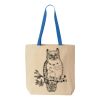 Natural Tote with Contrast-Color Handles Thumbnail