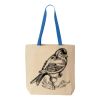 Natural Tote with Contrast-Color Handles Thumbnail