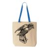 Natural Tote with Contrast-Color Handles Thumbnail