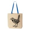 Natural Tote with Contrast-Color Handles Thumbnail