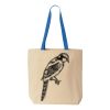 Natural Tote with Contrast-Color Handles Thumbnail
