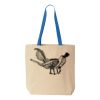 Natural Tote with Contrast-Color Handles Thumbnail