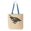 Natural Tote with Contrast-Color Handles Thumbnail