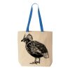 Natural Tote with Contrast-Color Handles Thumbnail