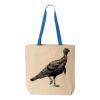 Natural Tote with Contrast-Color Handles Thumbnail