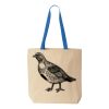 Natural Tote with Contrast-Color Handles Thumbnail