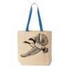 Natural Tote with Contrast-Color Handles Thumbnail