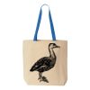 Natural Tote with Contrast-Color Handles Thumbnail