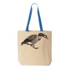 Natural Tote with Contrast-Color Handles Thumbnail