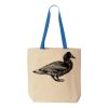 Natural Tote with Contrast-Color Handles Thumbnail