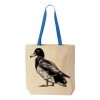 Natural Tote with Contrast-Color Handles Thumbnail