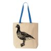 Natural Tote with Contrast-Color Handles Thumbnail