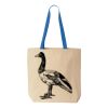 Natural Tote with Contrast-Color Handles Thumbnail