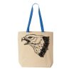 Natural Tote with Contrast-Color Handles Thumbnail