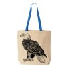 Natural Tote with Contrast-Color Handles Thumbnail