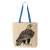 Natural Tote with Contrast-Color Handles Thumbnail