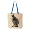 Natural Tote with Contrast-Color Handles Thumbnail